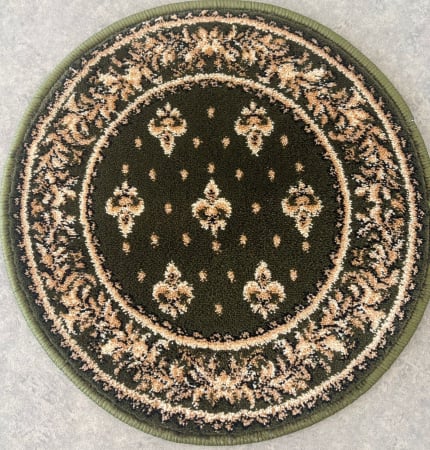 Covoare Bisericesti - Covor Bisericesc, Model 15033/310, Rotund, Verde