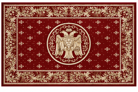 Covoare Bisericesti - Covor Bisericesc, Model 15077/210, Dreptunghiular, Rosu/Grena