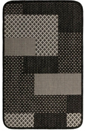 Bucătărie - Covor Bucatarie Tip Iuta, Model Flex 19645-80, Gri, Antiderapant, Antialergic, Polipropilena, Living, Sufragerie, Terasa, Birou
