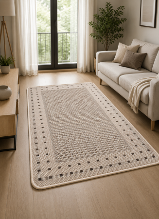 Covoare Living - Covor Bucatarie, Flex 1963/19, Antiderapant, Crem
