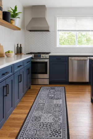 Covoare Bucatarie - Covor Bucatarie, Model Flex 19632-80, Antiderapant, Gri