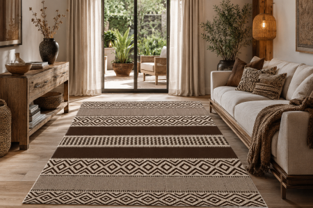 Covoare Living - Covor Bucatarie, Natura 982/91, Crem/Maro