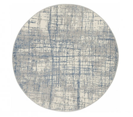 Covoare Living - Covor Calvin Klein CK950, Albastru/Gri, Rotund, 122x122 cm
