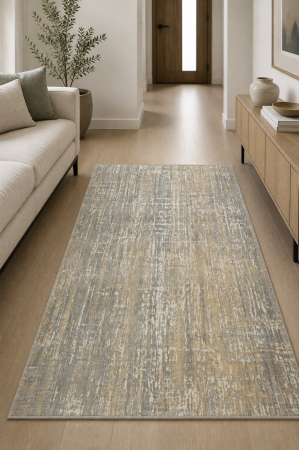 Covoare Living - Covor Calvin Klein Sufragerie/ Hol, Model ECH04, Gri/IBej