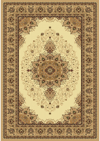 Covoare - Covor Model Lotos 15037-100, Bej, Inaltime Fir 8 mm, Antialergic, Polipropilena, Living, Dormitor, Sufragerie, Birou