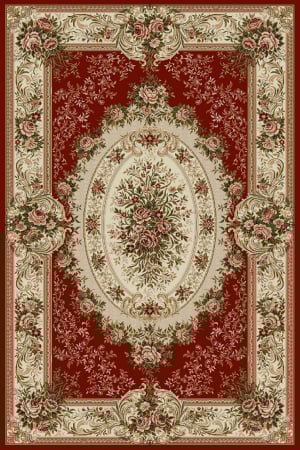 Covoare Living - Covor Lotos 1529/210, Rosu, 1800 gr/mp