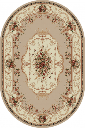 Covoare Living - Covor Sufragerie, Model Lotos 507, Bej / Crem, Oval