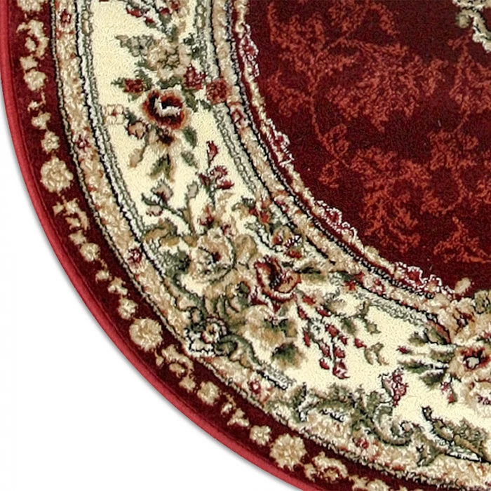 Covor Clasic Sufragerie, Model Lotos 571/210, Oval, Rosu [1]