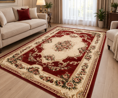 Covoare Living - Covor Clasic Lotos 574/210 Roșu-Grena, Model Oriental