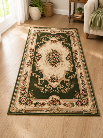 Covoare clasice - Covor Clasic Sufragerie/Dormitor, Model Lotos 574/310, Verde