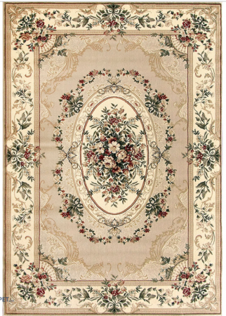 Covor Clasic Sufragerie/Dormitor, Model Lotos 1557/110, Crem/Bej [1]