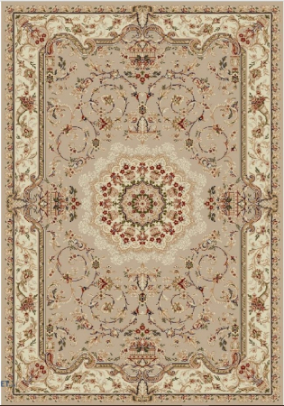 Covoare - Covor Clasic Sufragerie, Model 1520/110, Covor Dreptunghiular, Crem/Bej