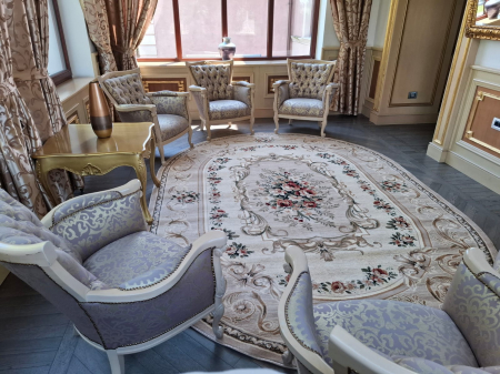 Covoare Living - Covor Clasic Sufragerie, Model 535/106, Covor Living/Dormitor, Crem/Bej