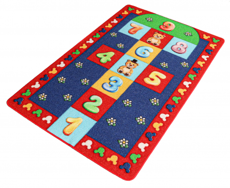 Covor Copii, Antiderapant, Sotron Hopscotch, Multicolor [7]