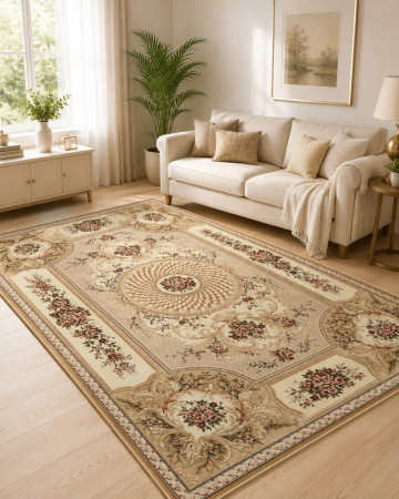 Covoare clasice - Covor Dormitor/Living, Model Lotos 531/110, Bej