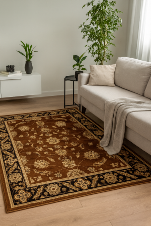 Covoare Living - Covor Dreptunghiular, Model Vetro 1339D, Bej/Maro