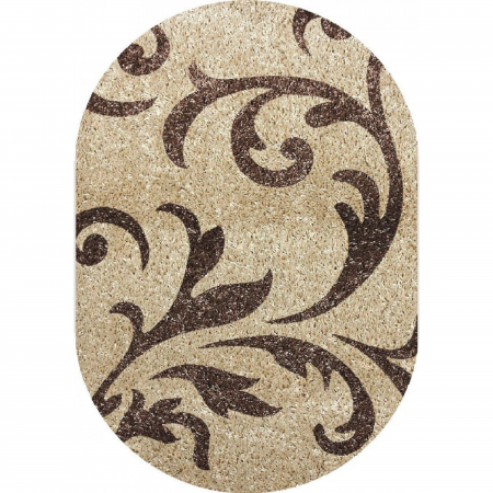 Covoare Living - Covor Pufos Sufragerie/Dormitor, Model Fantasy 12516-89 Oval, Bej