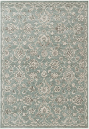 Covoare Living - Covor Floral Living/Dormitor, Model Opus 54262/033, Turcoaz Deschis