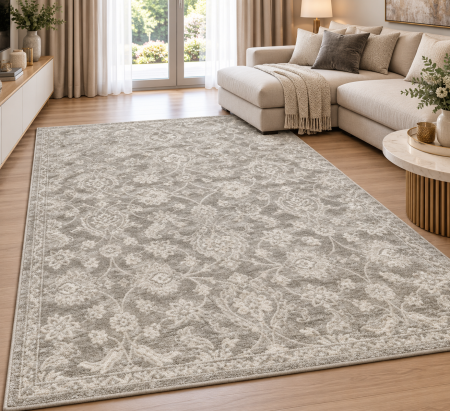 Covoare Living - Covor Floral Living/Dormitor, Model Opus 54262/570, Crem