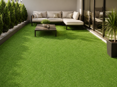 Gazon Artificial - Covor Gazon Iarba Artificiala Jakarta, Gradinita/ Loc de Joaca/Terasa/Curte, Inaltime fir 20 mm, Verde Super Pret!!!