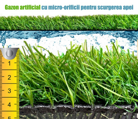 Covor Gazon Iarba Artificiala Sri Lanka 40 mm 100x800 Verde [3]