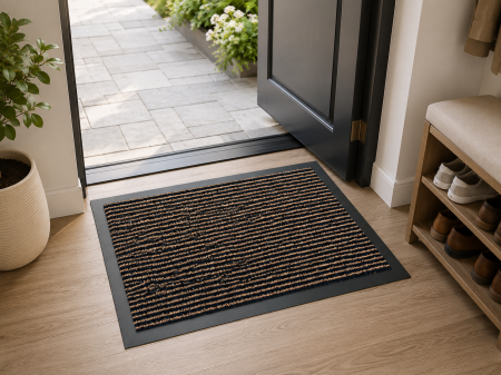 Covorase Intrare - Covor Intrare, Model Equateur 829/200 , Dimensiune 40 x 60 cm, Maro