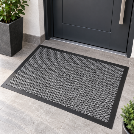 Covorase Intrare - Covor Intrare, Model Equateur Dots , Gri