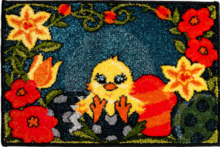 Covoare - Covor Camera Copii Model Kolibri 11542-142, Albastru, Galben, Rosu, Inaltime Fir 9 mm, Antialergic, Polipropilena, Gradinita, Cresa, Loc de Joaca