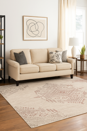 Covoare Living - Covor Lily 30109/216, Model Dormitor/Sufragerie, Crem