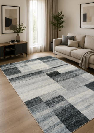 Covoare Living - Covor Living/Dormitor , Model Cappuccino 16014/19, Gri
