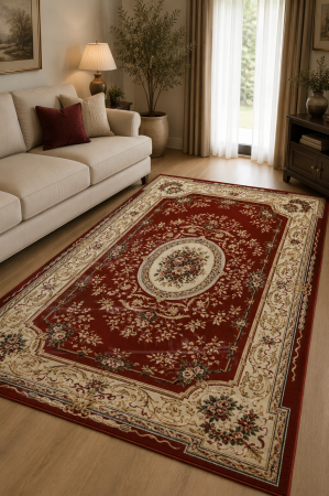 Covoare clasice - Covor Living/Dormitor, Lotos 568/210, Rosu