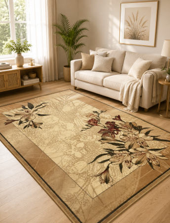 Covoare Living - Covor Living/Dormitor, Model 1563-100, Bej