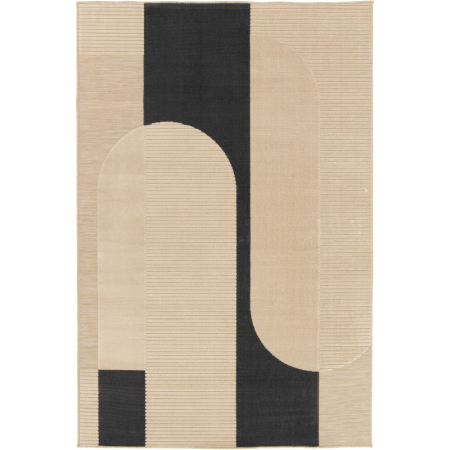 SALE - Covor Belgian, Rio 24503/352, Bej/Negru, 160x230 cm