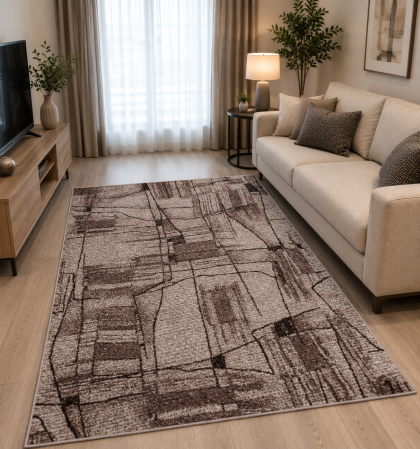 Covoare Living - Covor Living/ Dormitor,  Model Mira 24181/120, Bej/Maro
