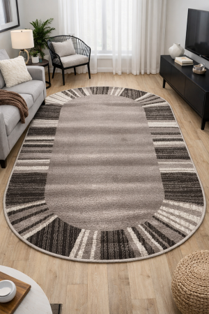 Covoare - Covor Living, Model Mira 24070/120, Forma Oval, Maro