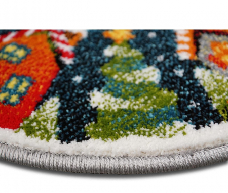 Model Magia de Craciun, Covor Rotund 11503, Dimensiunea 67x67 cm, Multicolor [3]