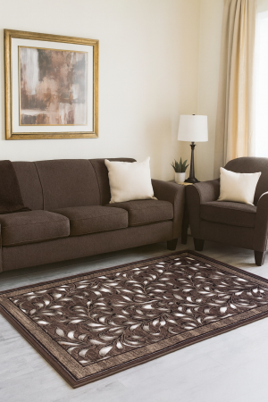 Covoare Living - Covor Model Luna 1809/12, Dreptunghiular, Maro,1800 gr/mp