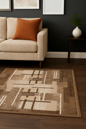 Covoare Living - Covor Sufragerie/ Dormitor, Model Luna 1823/12, Maro