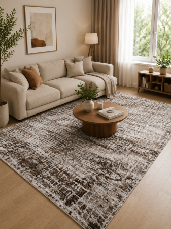Covoare Living - Covor Modern Amora 260 Model Abstract Gri/Maro