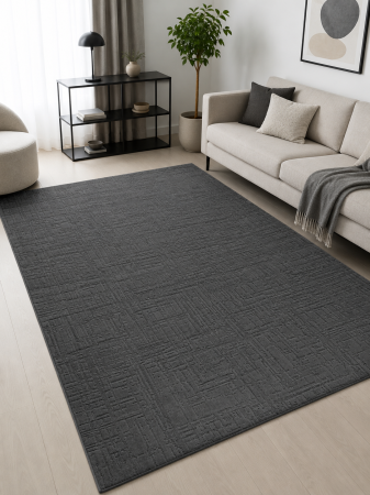 Covoare Living - Covor Modern Living/Dormitor, Model Bandito 125 Gri Inchis