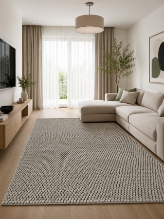 Covoare Living - Covor Modern Living/Dormitor, Premium Attic 590 Gri Deschis