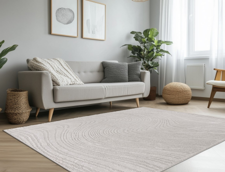 Covoare Living - Covor Modern Sufragerie, Model Angel 225, Gri