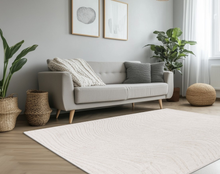 Covoare Living - Covor Modern Sufragerie, Model Angel 225, Ivory