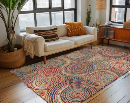 Covoare Living - Covor Modern Sufragerie, Model Tulum 356, Multicolor