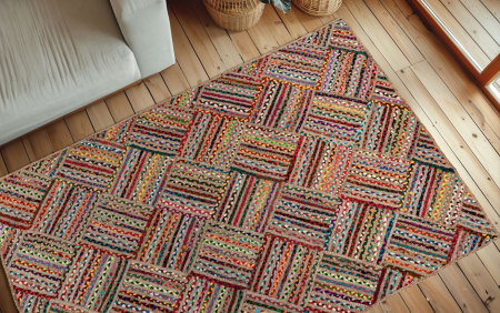 Covoare Living - Covor Modern Sufragerie, Model Tulum 355, Multicolor