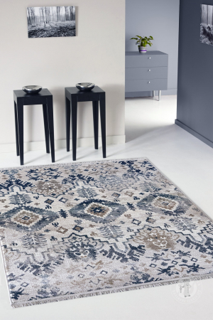 Covor PALERMO, Model 41 EKE, Crem/Gri ,120 x 70 cm [1]