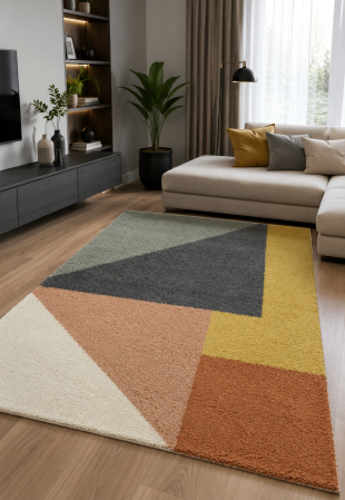 Covoare Living - Covor Pufos, Model Belgian 52922/492, Colectia Sydney, Multicolor