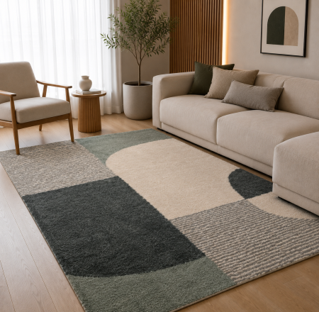 Covoare Living - Covor Pufos, Model Belgian 62611-962, Colectia Sydney, Multicolor