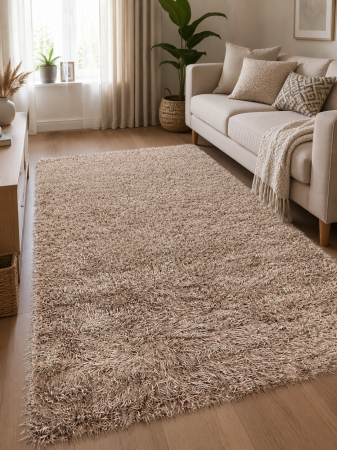 Covoare Living - Covor Pufos Modern Sufragerie, Model Beat 8102, GREJ