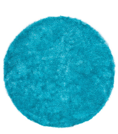 Covoare Pufoase - Covor Pufos Modern Sufragerie, Model Rotund Diamond 725, Turcoaz